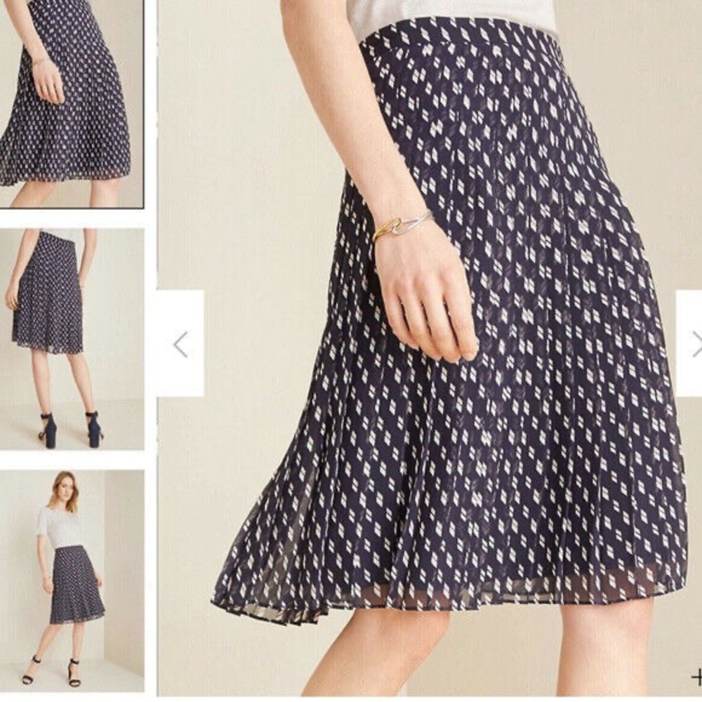 Ann Taylor Petite Pleated Skirt